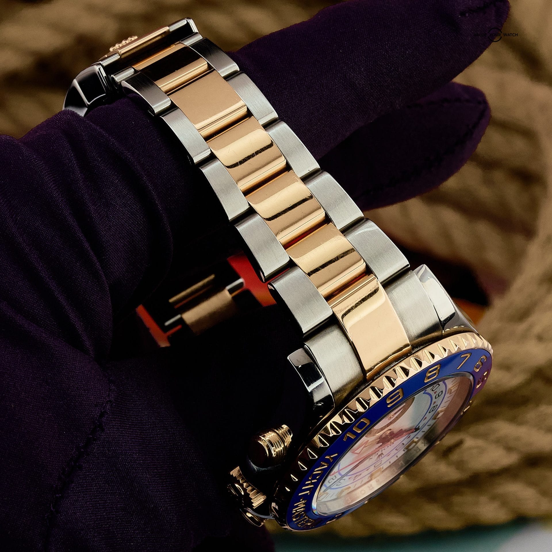 Rolex Yacht Master II 116681 44mm White Dial Watch and Card - Image 8