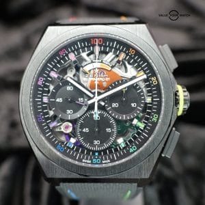 Zenith Defy 21 Chroma II 49.9013.9004/21.R952 44MM Ceramic Black Skeleton Dial Full Set WARRANTY