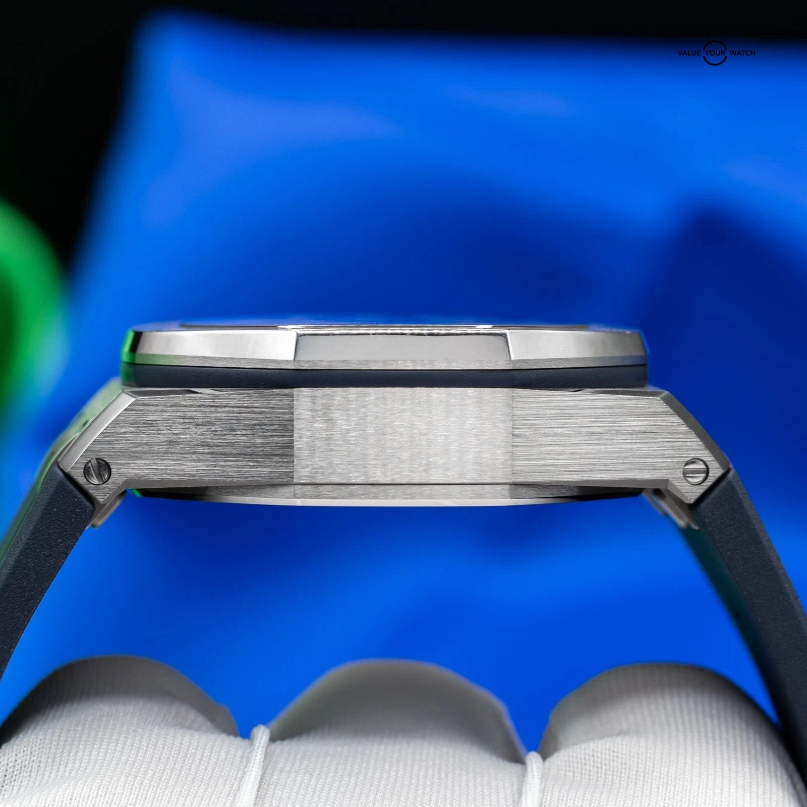 Audemars Piguet Royal Oak Offshore Titanium Blue Men's Watch 26420TI Full Set - Image 3