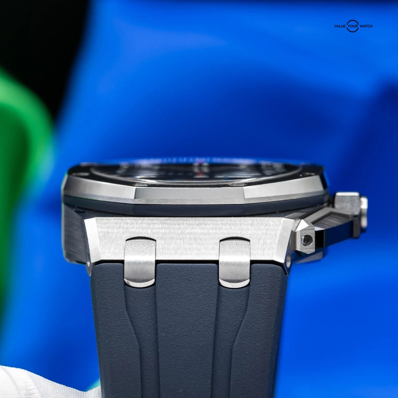 Audemars Piguet Royal Oak Offshore Titanium Blue Men's Watch 26420TI Full Set - Image 7