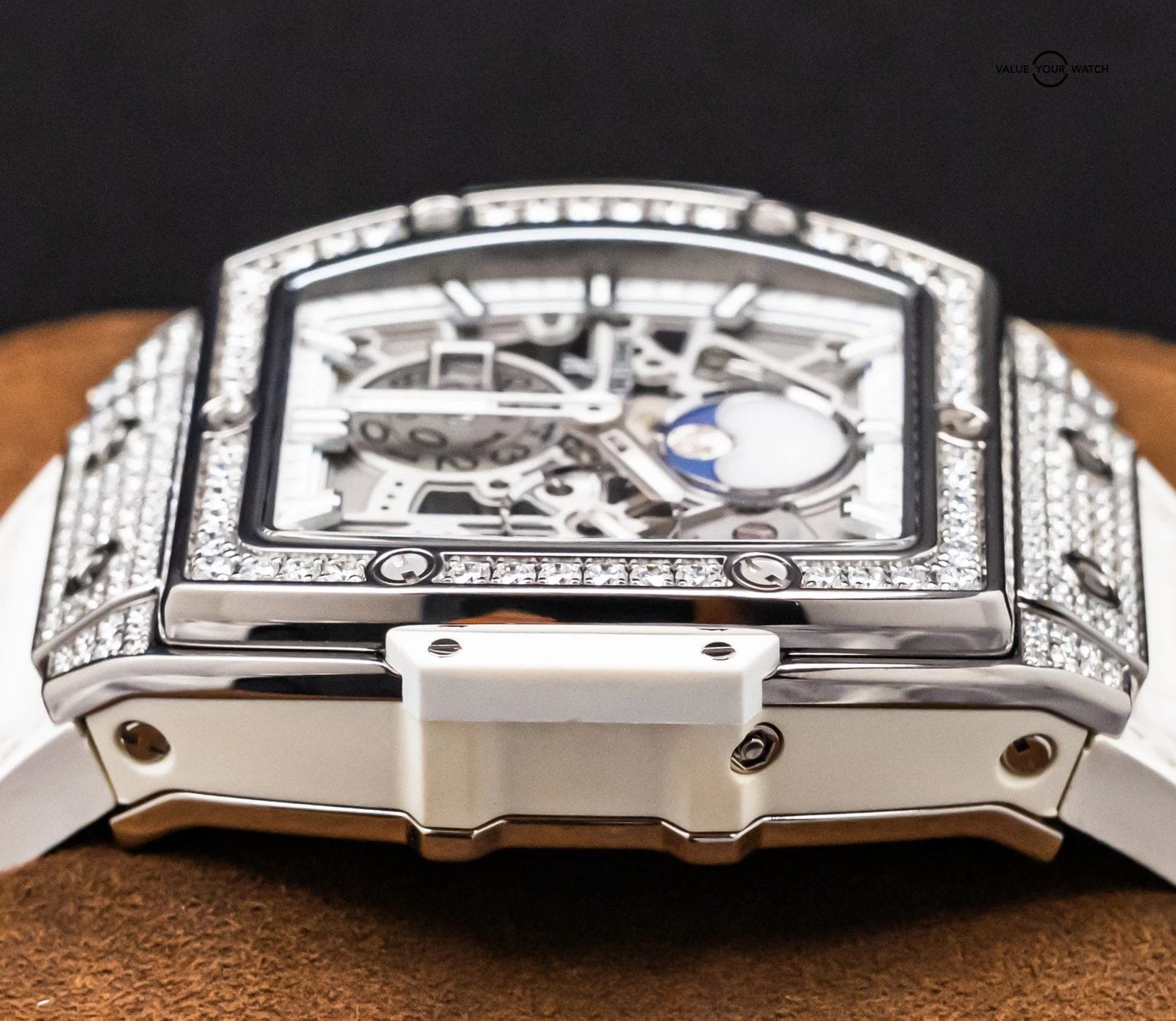 Hublot Spirit of Big Bang Moonphase Titanium Pave 42mm 647.NE.2070.RW.1604 - Image 14