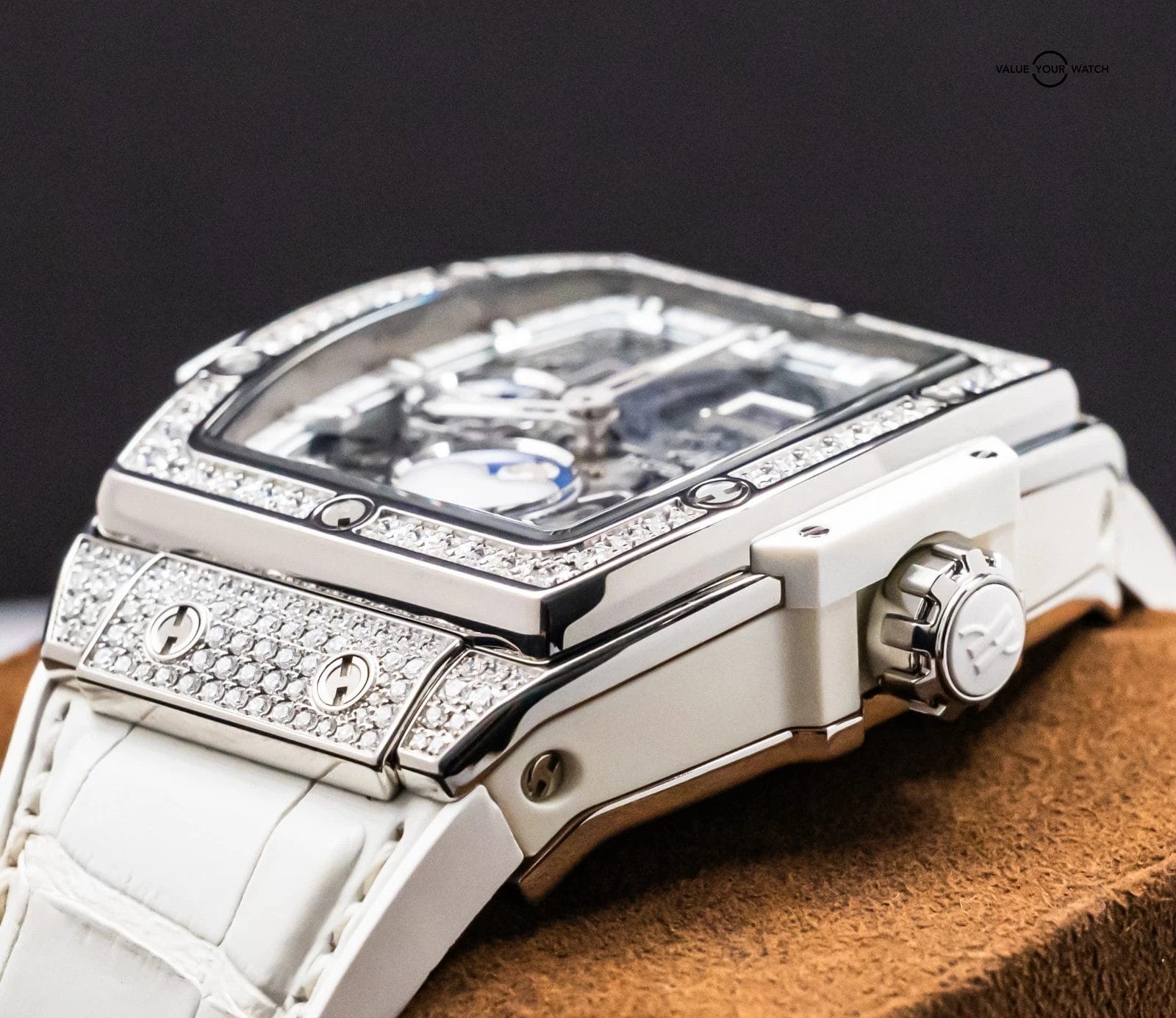 Hublot Spirit of Big Bang Moonphase Titanium Pave 42mm 647.NE.2070.RW.1604 - Image 16