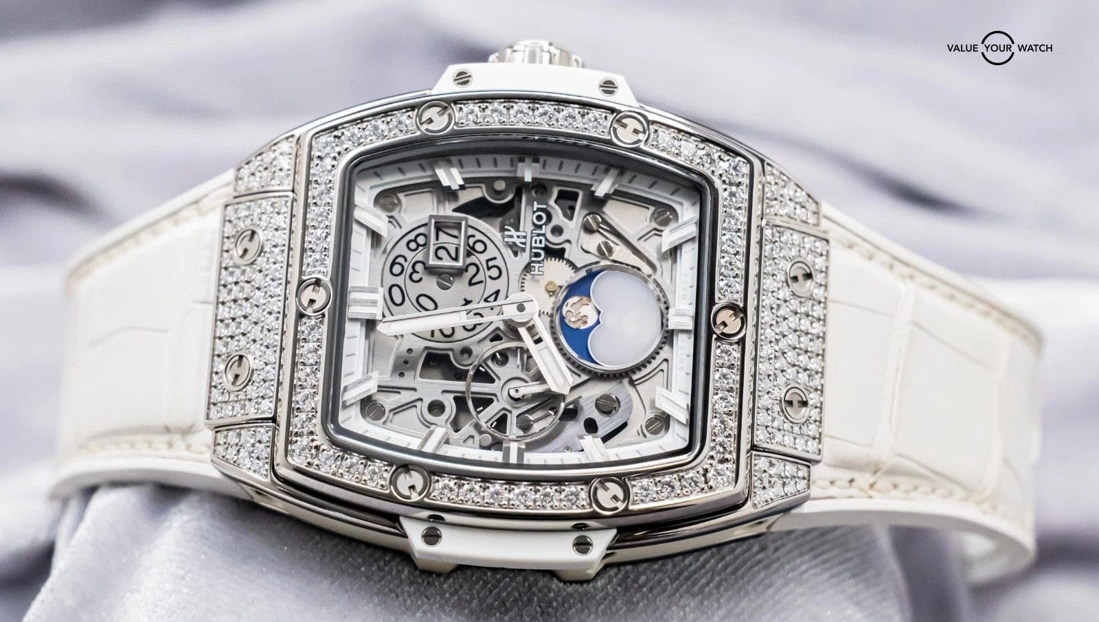 Hublot Spirit of Big Bang Moonphase Titanium Pave 42mm 647.NE.2070.RW.1604 - Image 18