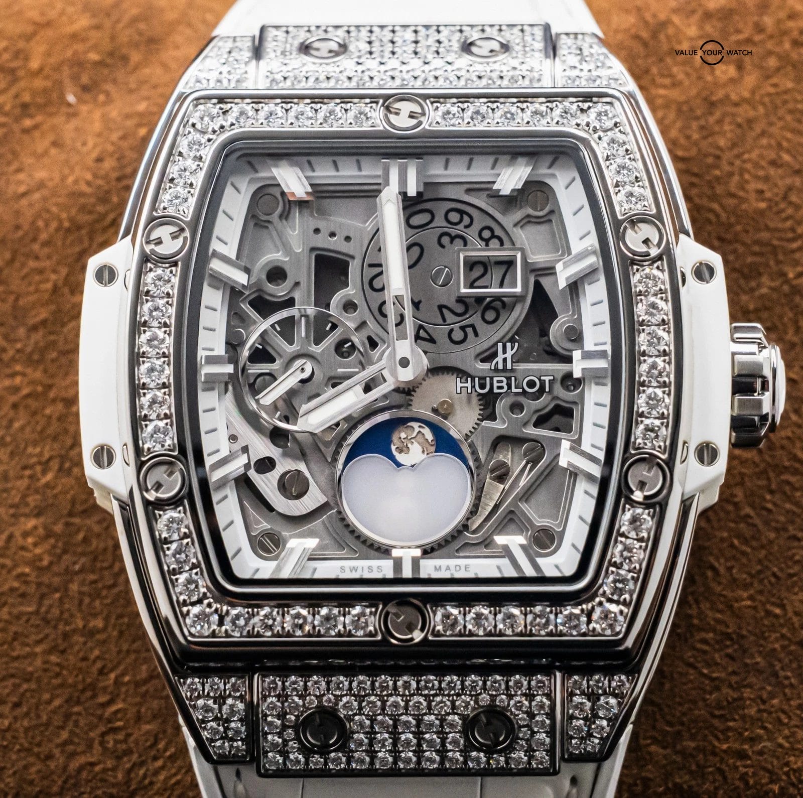 Hublot Spirit of Big Bang Moonphase Titanium Pave 42mm 647.NE.2070.RW.1604 - Image 21