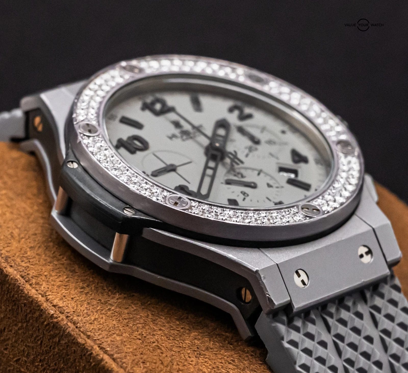 Hublot Big Bang 44mm Tantalum & Diamonds $30K MSRP Chronograph 301.AI.460.RX.114 - Image 6