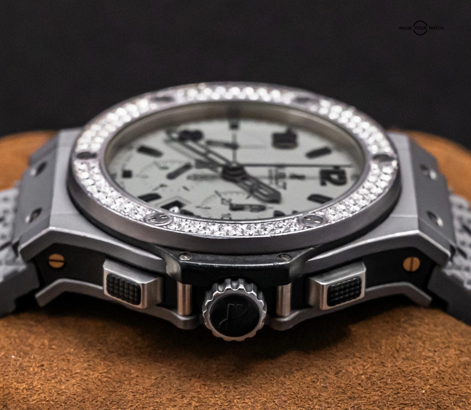 Hublot Big Bang 44mm Tantalum & Diamonds $30K MSRP Chronograph 301.AI.460.RX.114 - Image 8