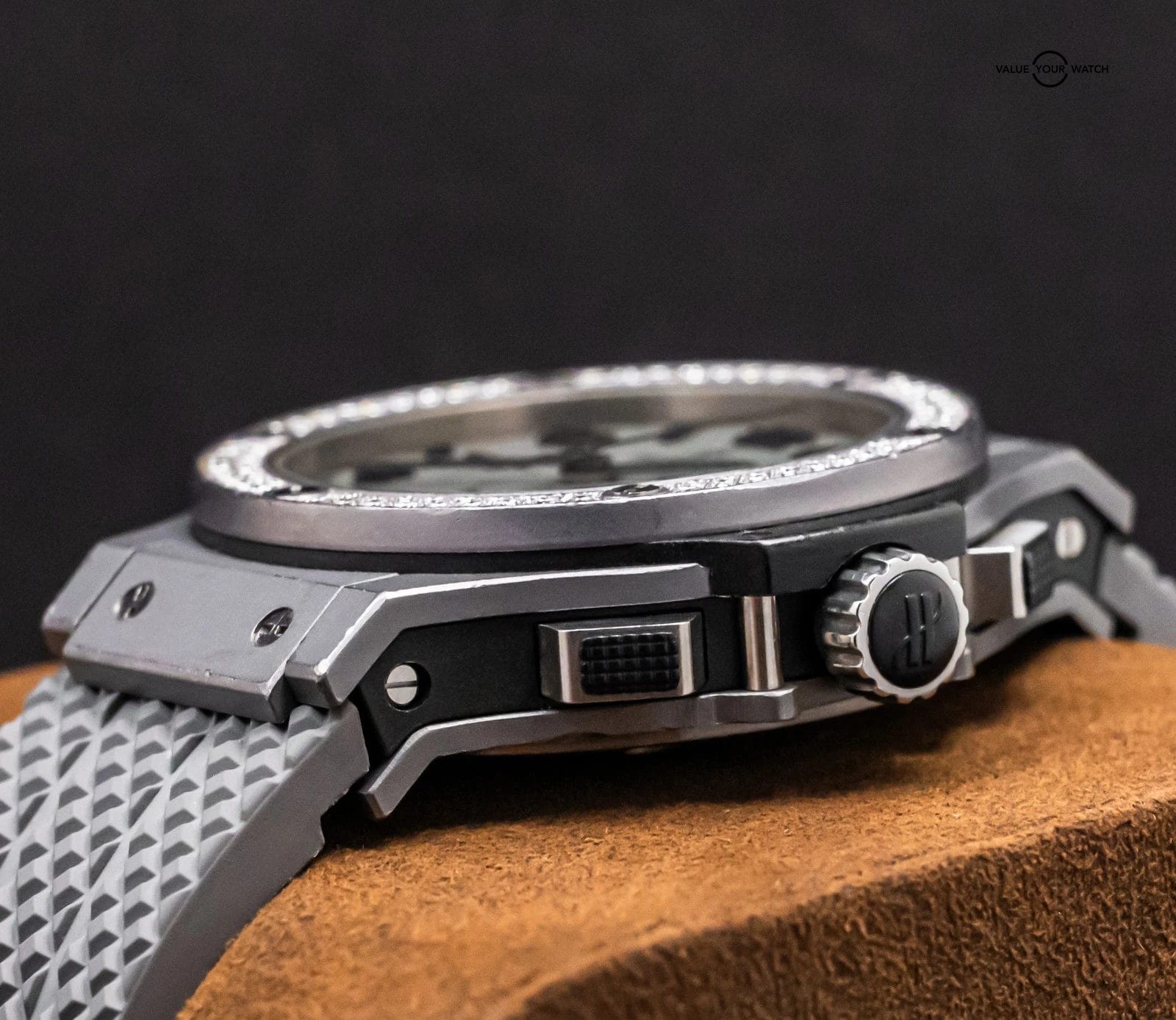 Hublot Big Bang 44mm Tantalum & Diamonds $30K MSRP Chronograph 301.AI.460.RX.114 - Image 9