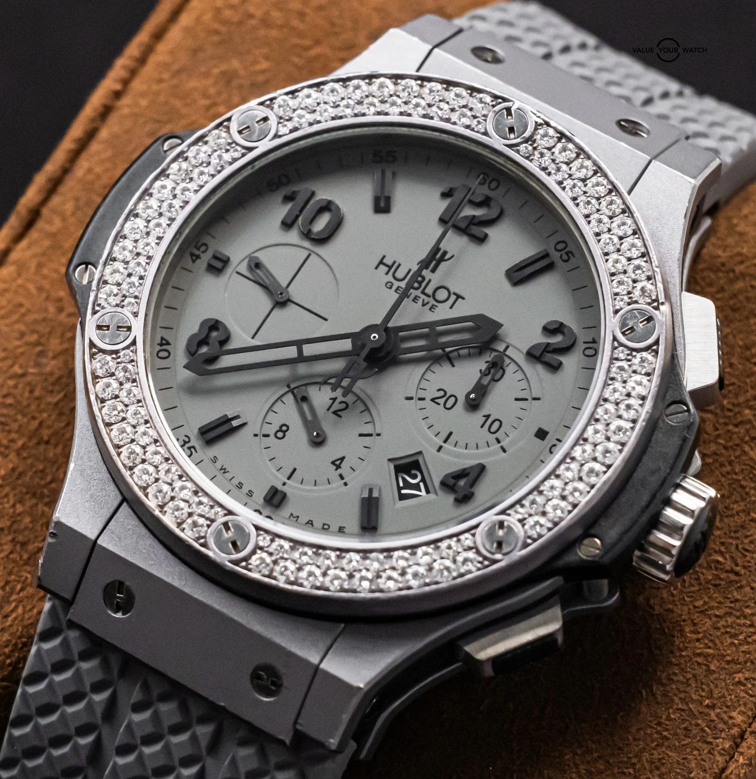 Hublot Big Bang 44mm Tantalum & Diamonds $30K MSRP Chronograph 301.AI.460.RX.114 - Image 13