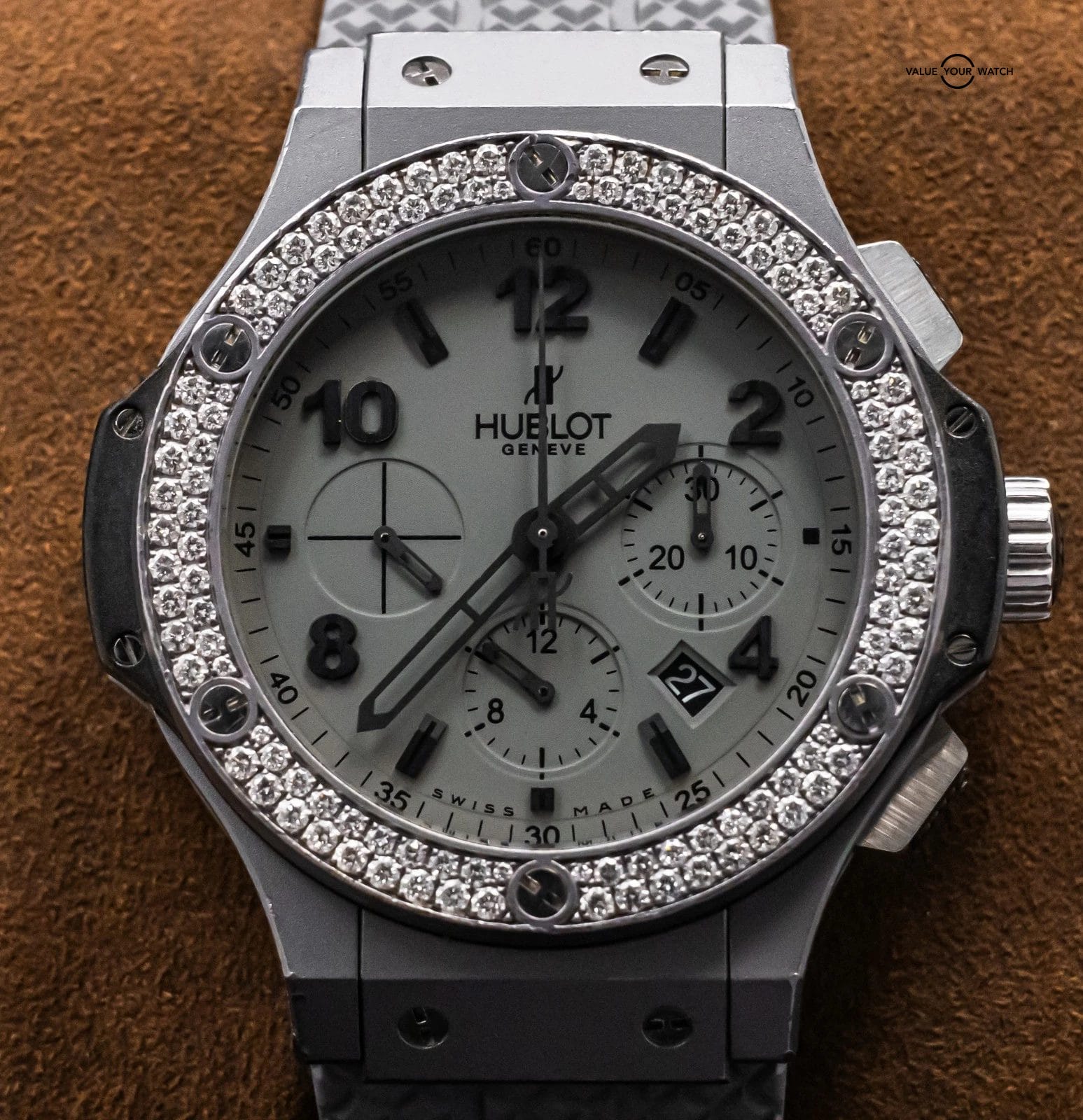 Hublot Big Bang 44mm Tantalum & Diamonds $30K MSRP Chronograph 301.AI.460.RX.114 - Image 17