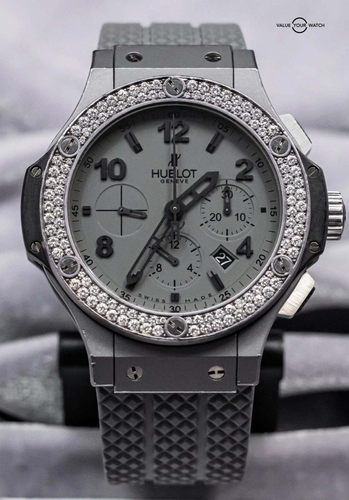 Hublot Big Bang 44mm Tantalum & Diamonds $30K MSRP Chronograph 301.AI.460.RX.114 - Image 18
