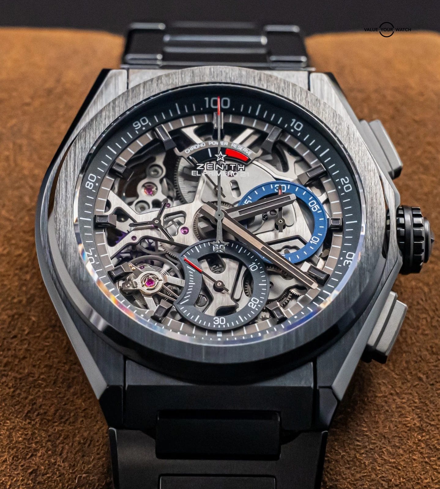 Zenith Defy El Primero 21 Black Ceramic Case & Bracelet $17K MSRP SERVICED - Image 10