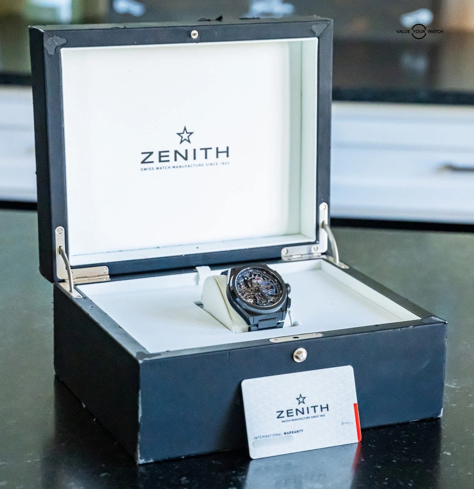 Zenith Defy El Primero 21 Black Ceramic Case & Bracelet $17K MSRP SERVICED - Image 21