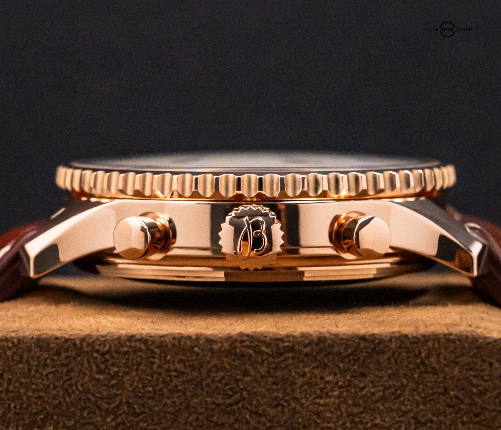 Breitling Navitimer 1 B01 Chronograph 46 Rose Gold Brown Croco RB0127 - Image 5