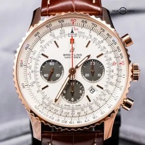 Breitling Navitimer 1 B01 Chronograph 46 Rose Gold Brown Croco RB0127
