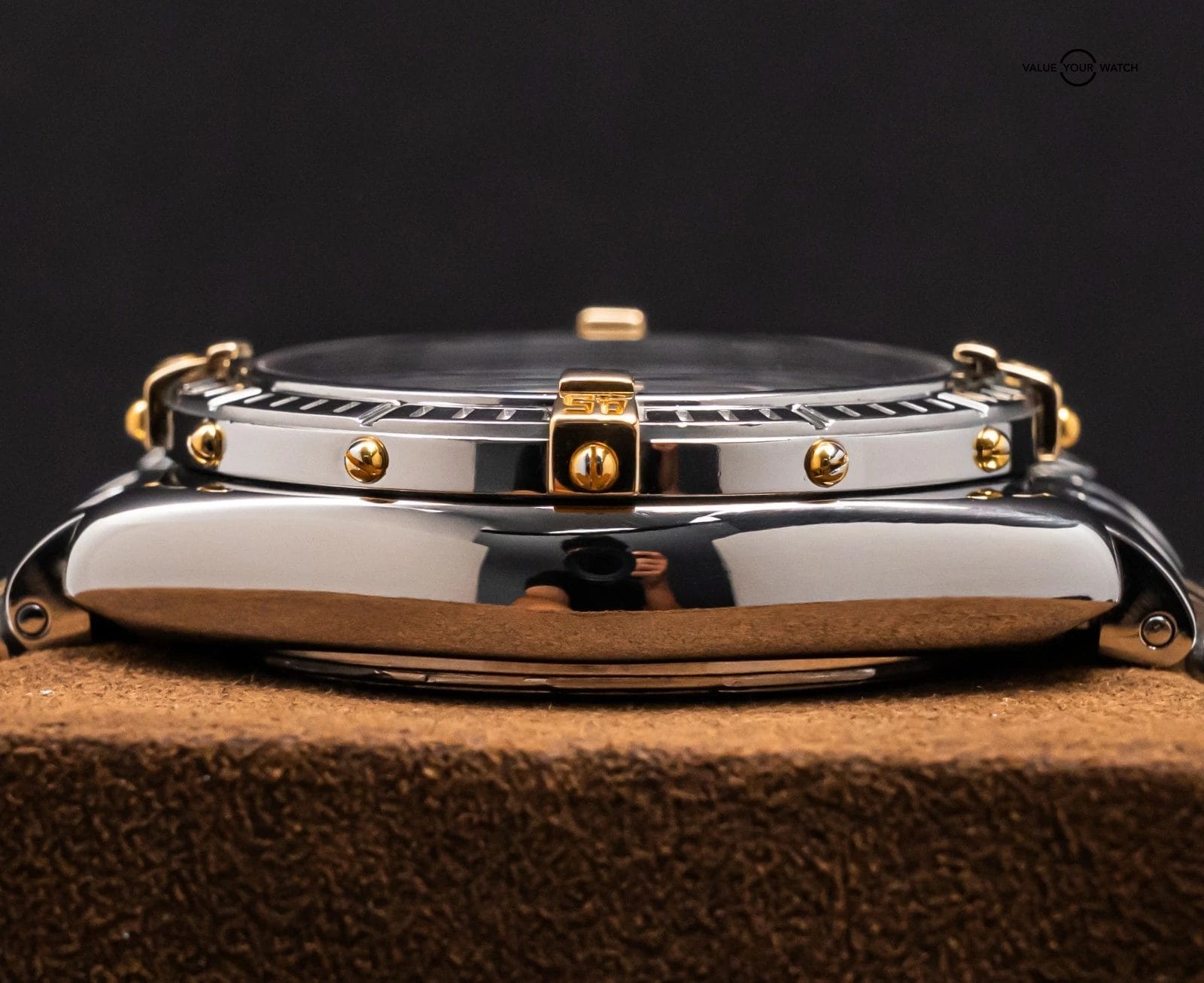 Breitling Crosswind 43mm Yellow Gold Windrider White Chronograph Automatic B1335 - Image 10