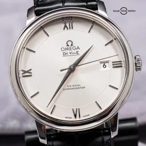 Omega De Ville Prestige Co-Axial Chronometer Deville Silver 424.13.40.20.02.001