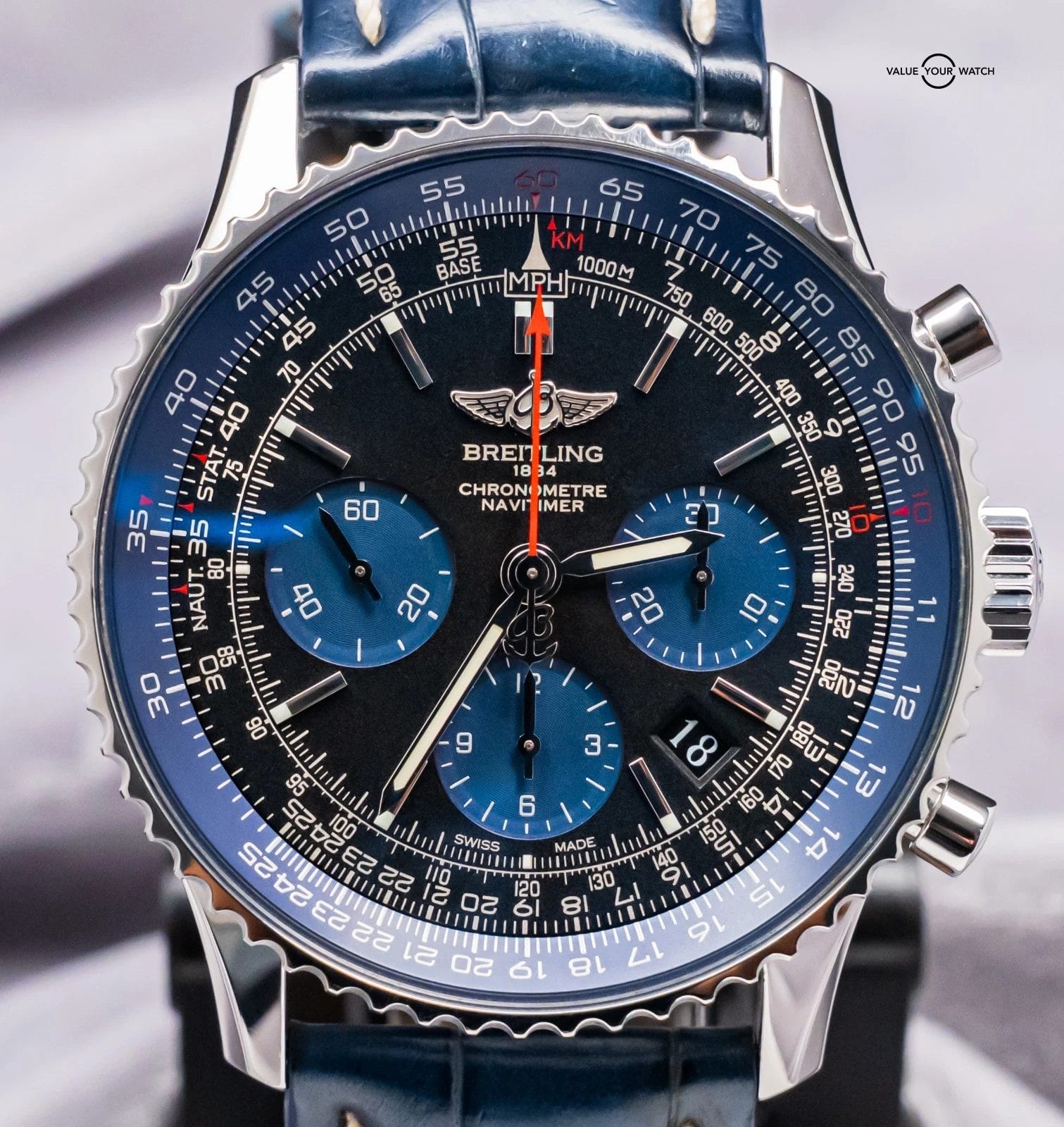 Breitling Navitimer 01 Blue Edition Limited of 1000 Blue Eye 43mm AB012116/BE09