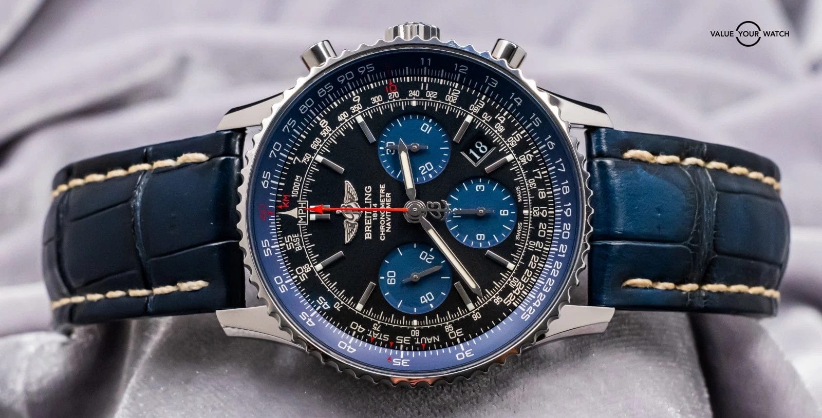 Breitling Navitimer 01 Blue Edition Limited of 1000 Blue Eye 43mm AB012116/BE09 - Image 5