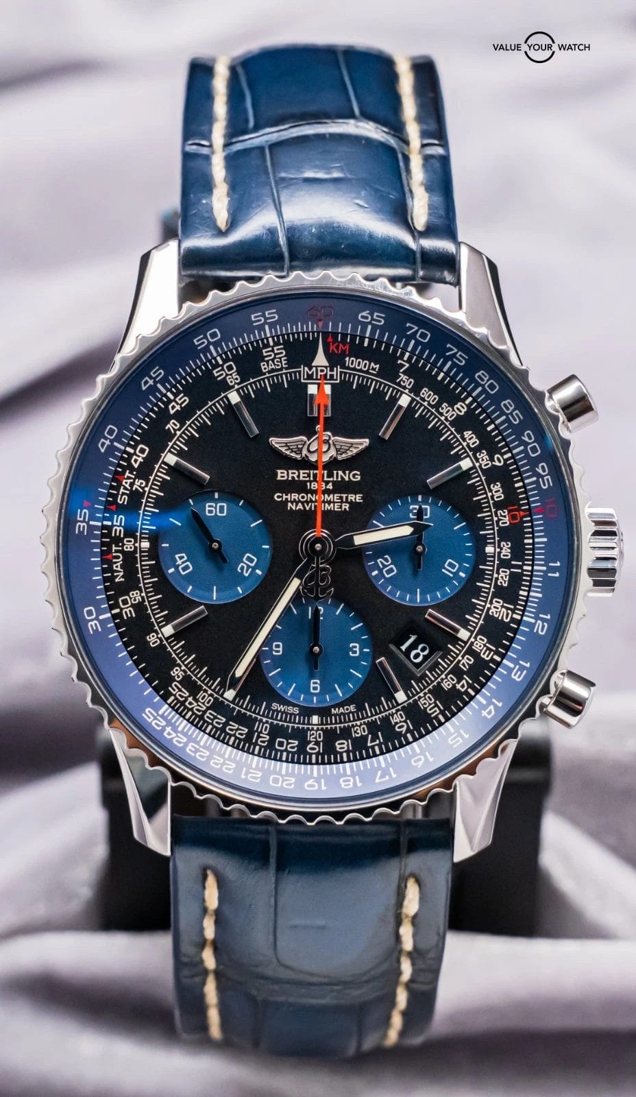 Breitling Navitimer 01 Blue Edition Limited of 1000 Blue Eye 43mm AB012116/BE09 - Image 7