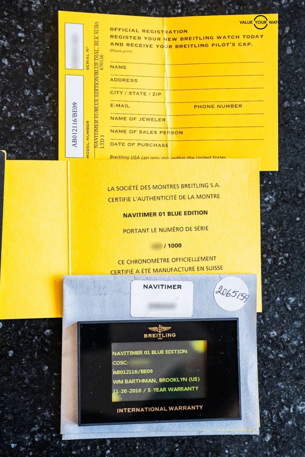 Breitling Navitimer 01 Blue Edition Limited of 1000 Blue Eye 43mm AB012116/BE09 - Image 19