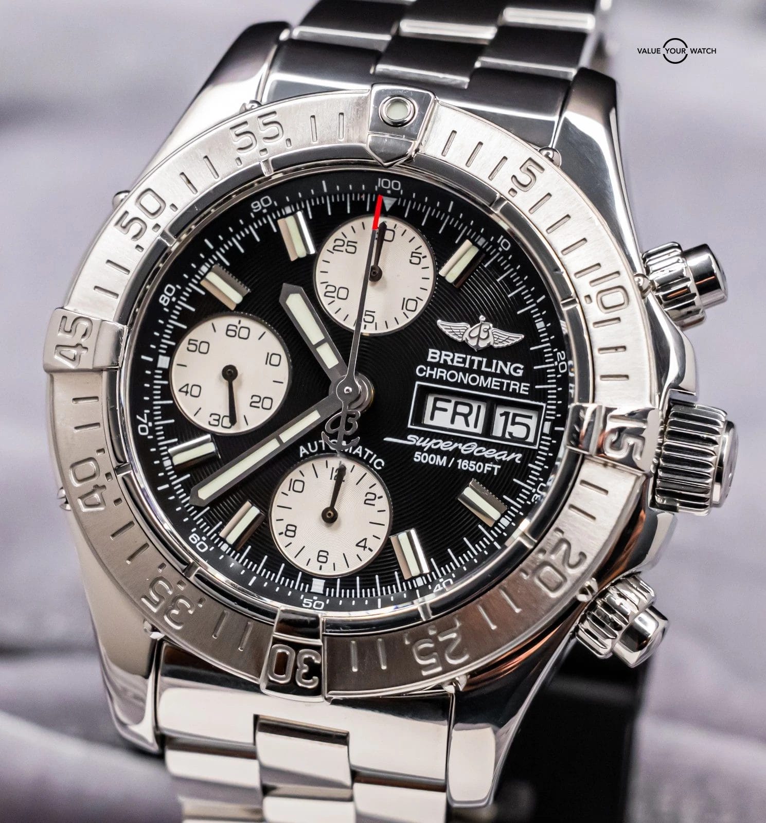 Breitling Chrono Superocean 42mm Bracelet Automatic Chronograph Steel A13340 - Image 4