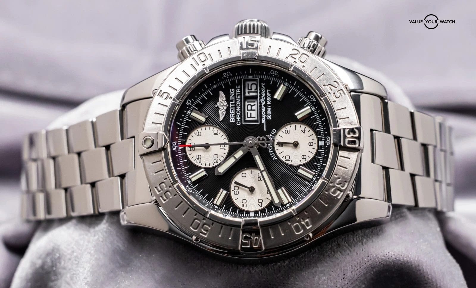 Breitling Chrono Superocean 42mm Bracelet Automatic Chronograph Steel A13340 - Image 9