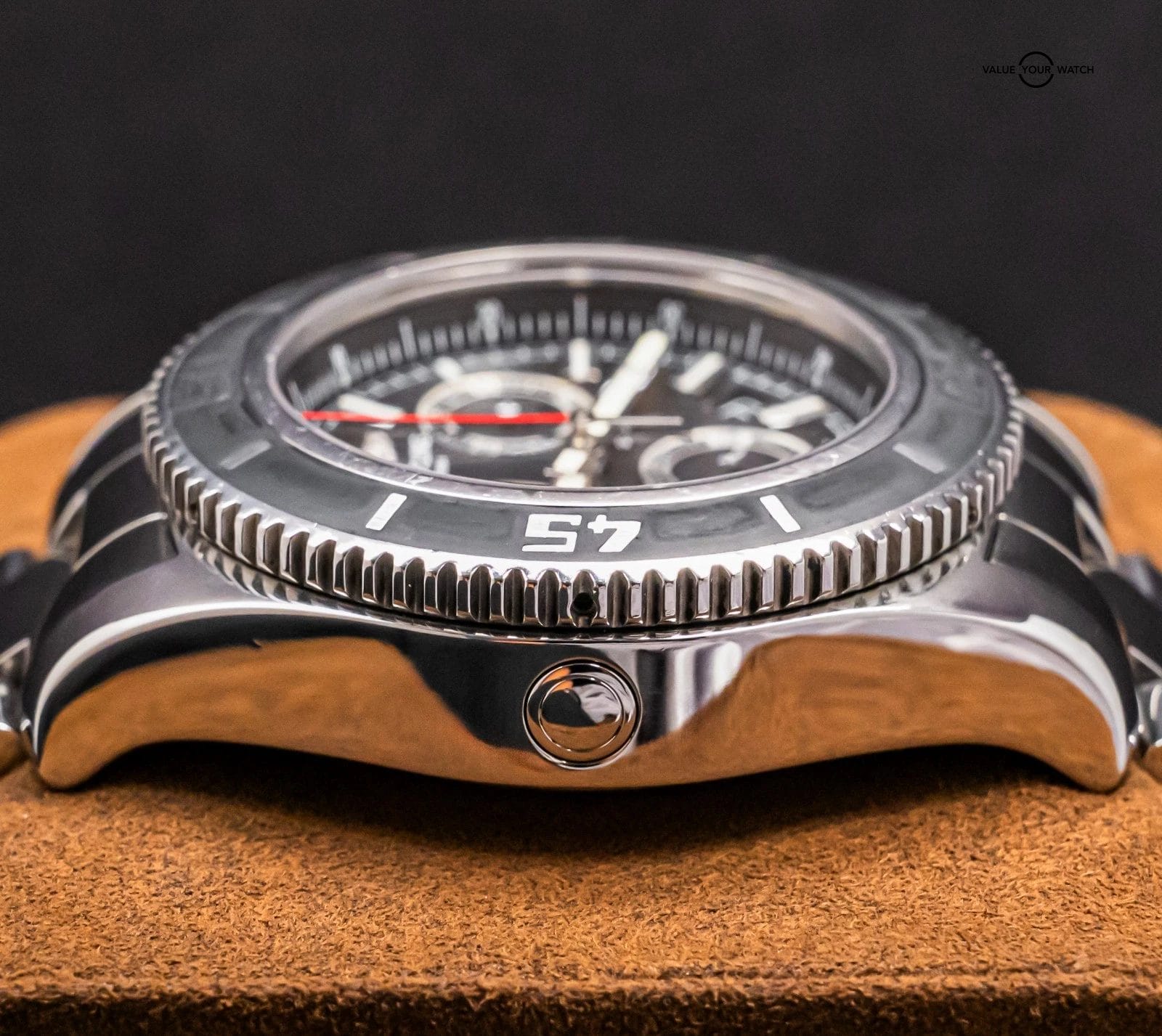 Breitling Superocean Chronograph M2000 Black 46mm Stainless Aviation Dive A73310 - Image 5