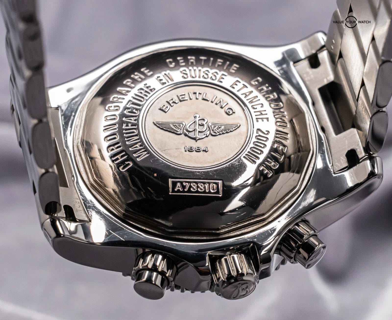 Breitling Superocean Chronograph M2000 Black 46mm Stainless Aviation Dive A73310 - Image 9