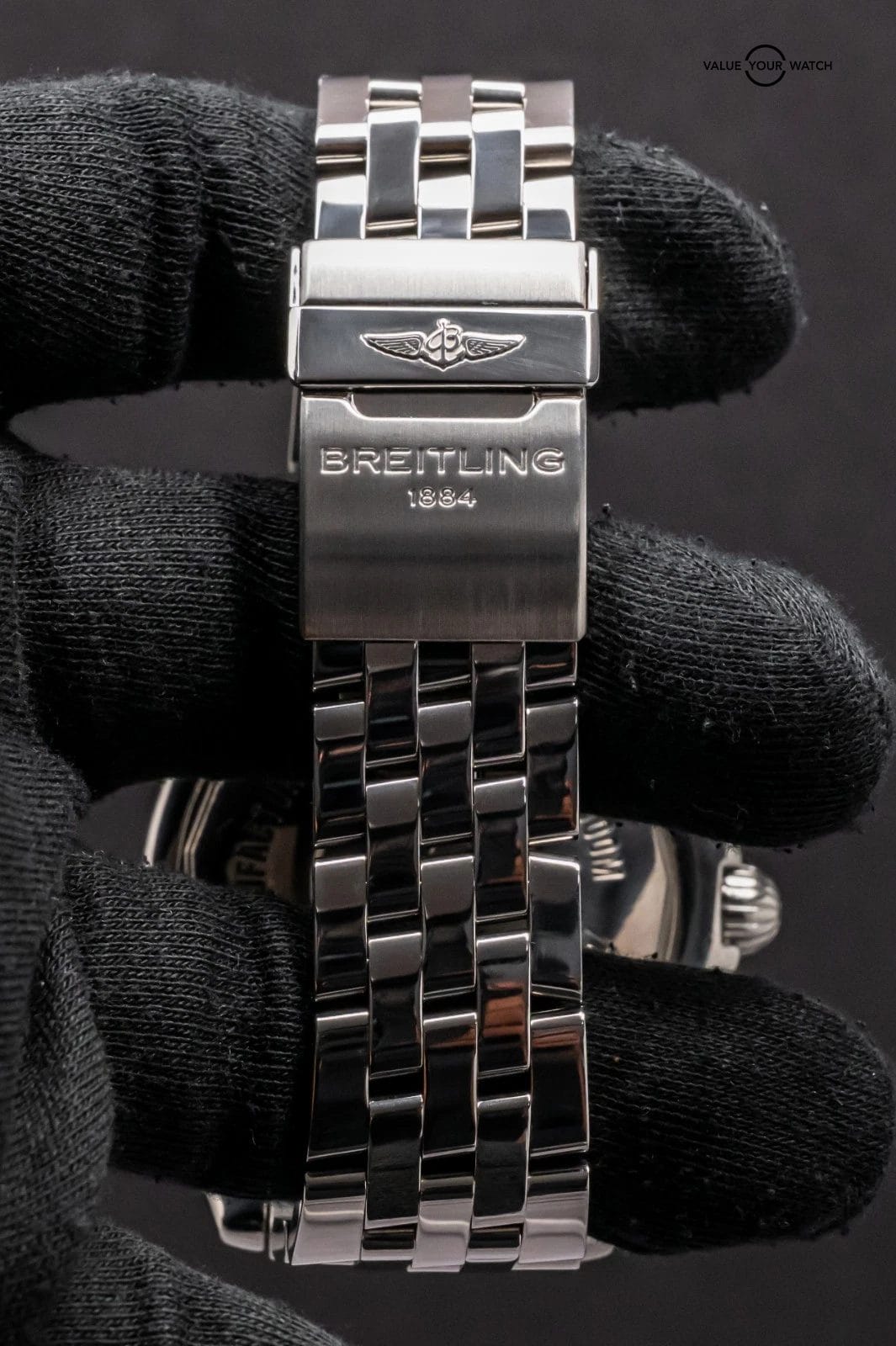 Breitling Chronomat GMT 47 mm Black Dial $10K MSR Chronograph Stainless AB0410 - Image 4