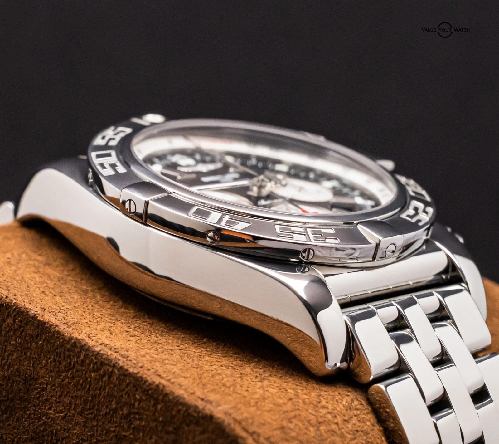 Breitling Chronomat GMT 47 mm Black Dial $10K MSR Chronograph Stainless AB0410 - Image 8