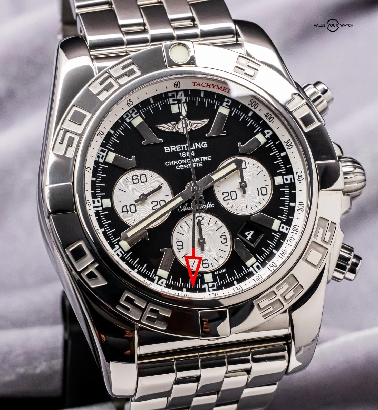 Breitling Chronomat GMT 47 mm Black Dial $10K MSR Chronograph Stainless AB0410 - Image 14