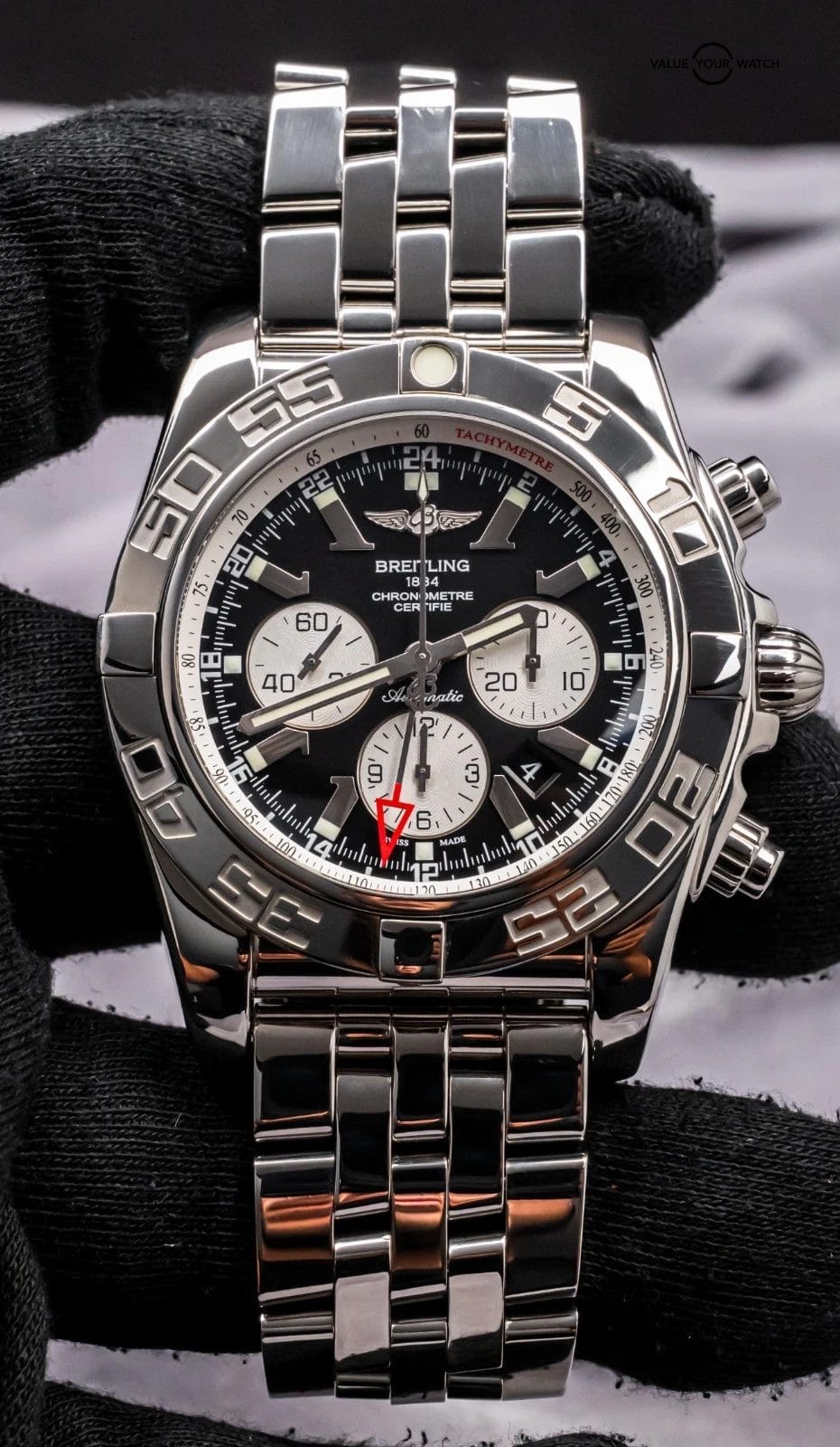 Breitling Chronomat GMT 47 mm Black Dial $10K MSR Chronograph Stainless AB0410 - Image 17
