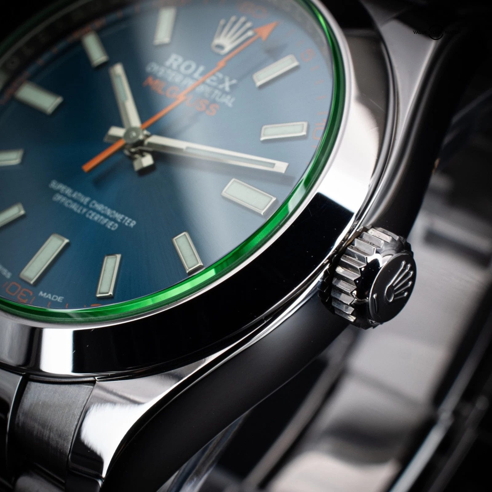 Rolex Oyster Perpetual Milgauss 40mm Blue Dial, Ref. 116400GV w/ B&P - Image 9