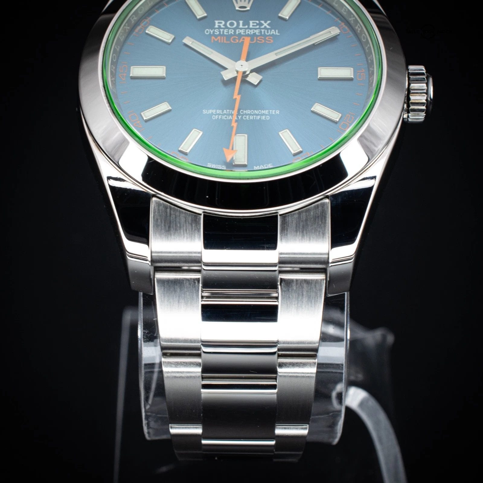Rolex Oyster Perpetual Milgauss 40mm Blue Dial, Ref. 116400GV w/ B&P - Image 11
