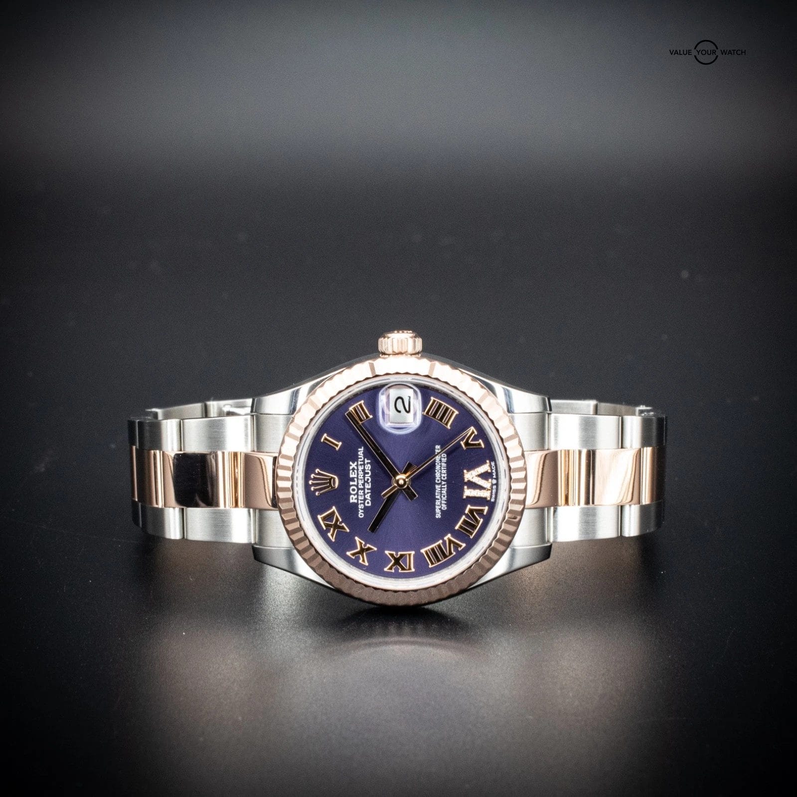 Rolex Datejust 31mm Aubergine Pave Dial, Ref. 278271 w/ B&P - Image 10