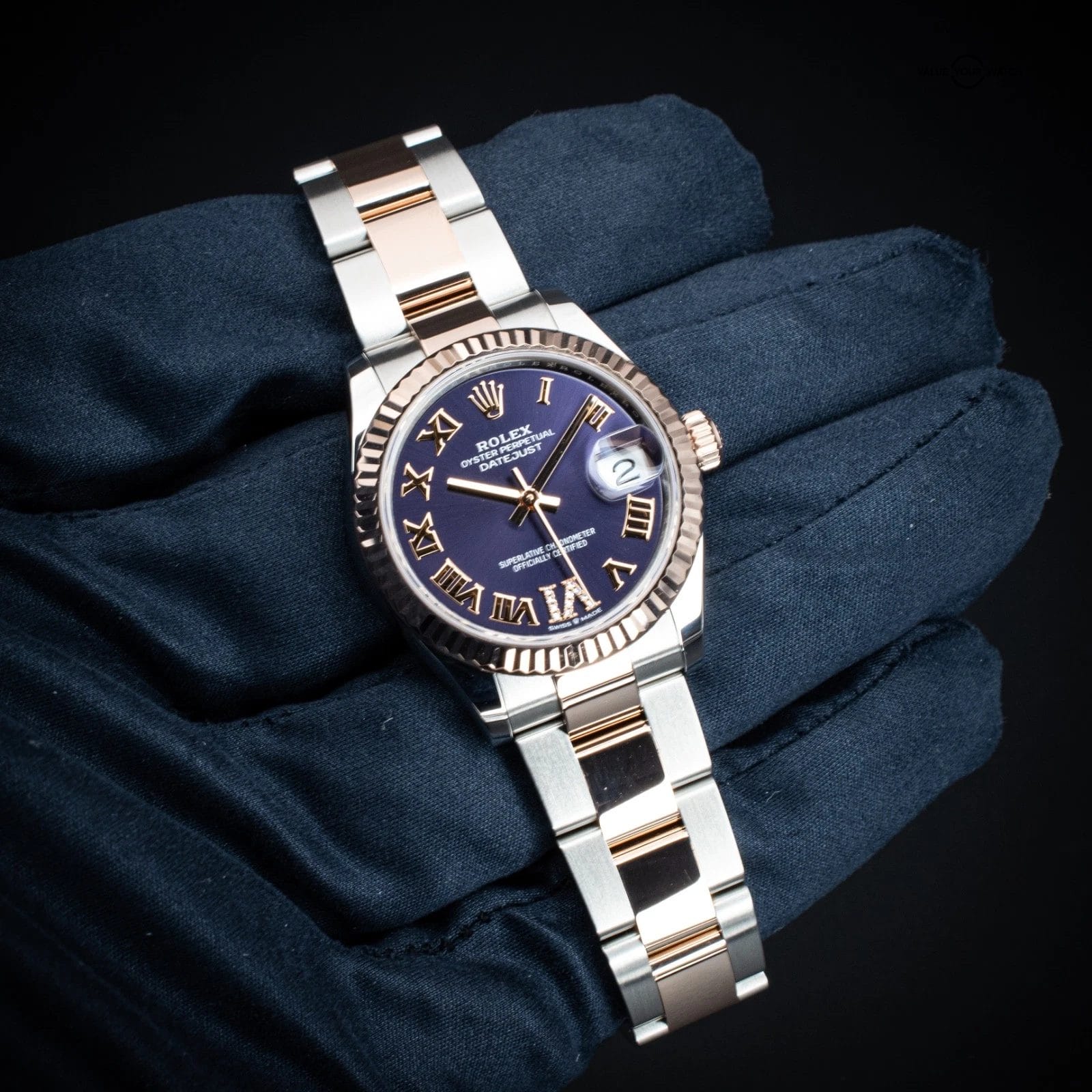 Rolex Datejust 31mm Aubergine Pave Dial, Ref. 278271 w/ B&P - Image 13