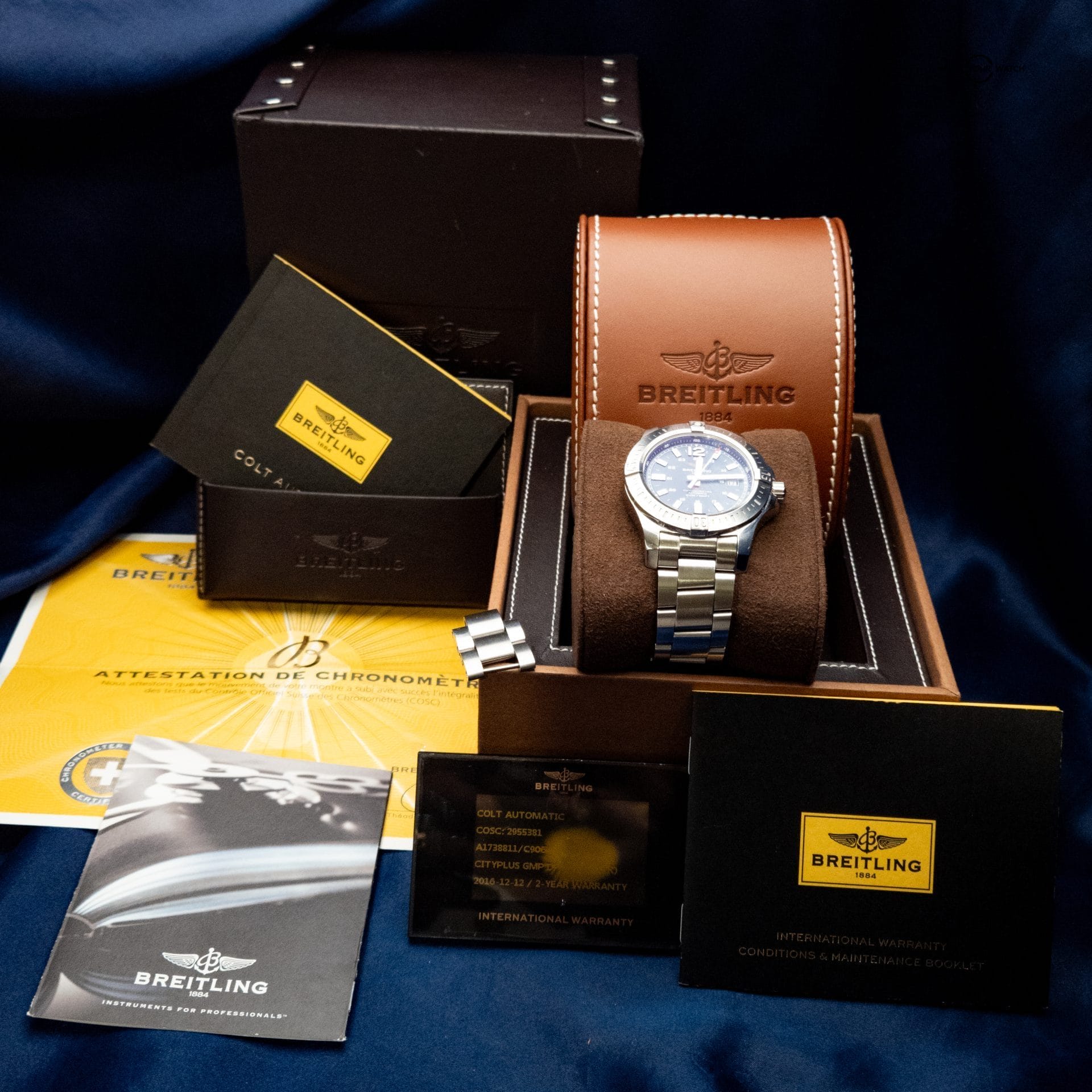 Breitling Colt Ref # A17388 Automatic Blue Dial 44 mm Steel Full Set - Image 2