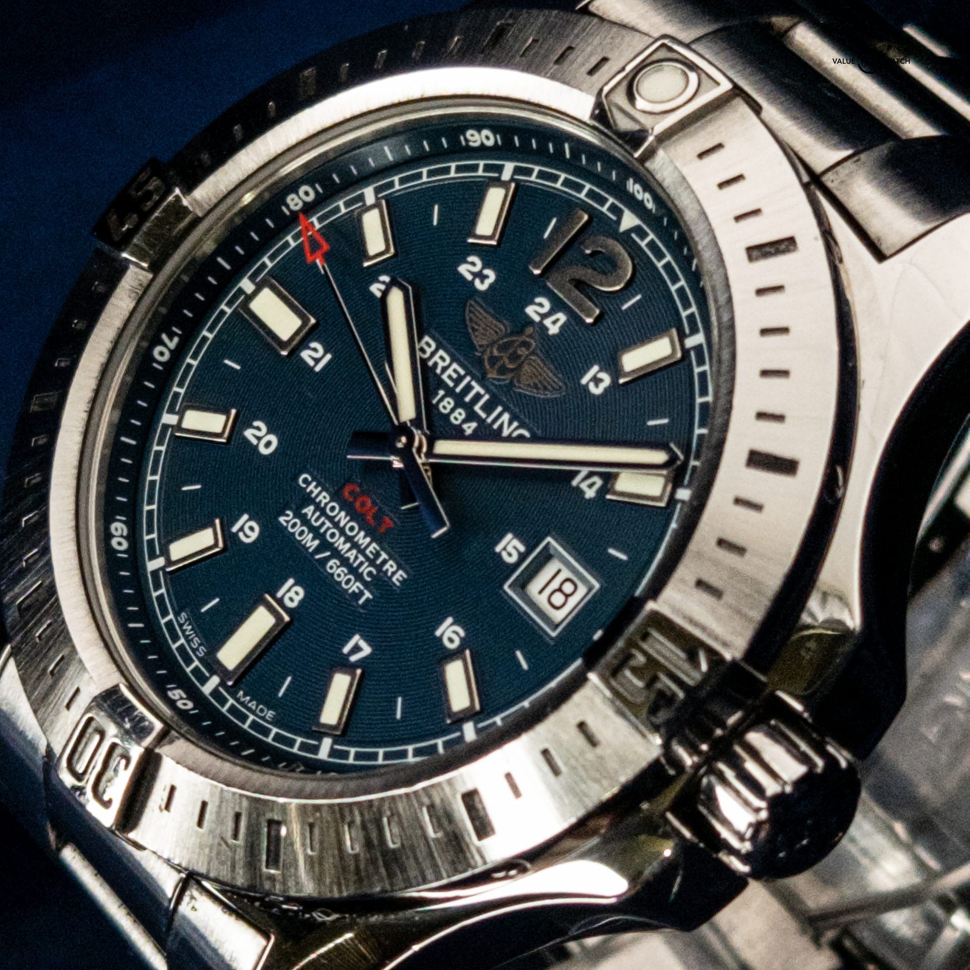 Breitling Colt Ref # A17388 Automatic Blue Dial 44 mm Steel Full Set - Image 4