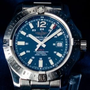 Breitling Colt Ref # A17388 Automatic Blue Dial 44 mm Steel Full Set