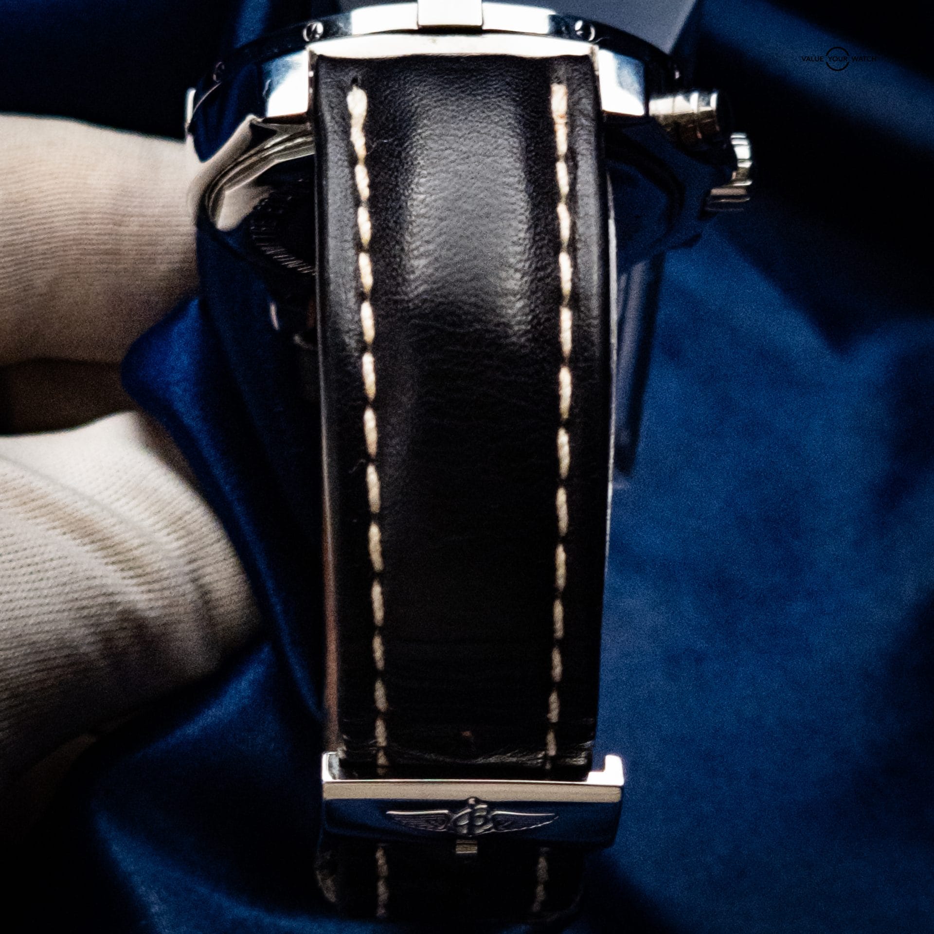 Breitling Colt Chronograph A73388 – 44mm Black Dial, Steel on Black Leather B&P + 2 Extra Straps - Image 15