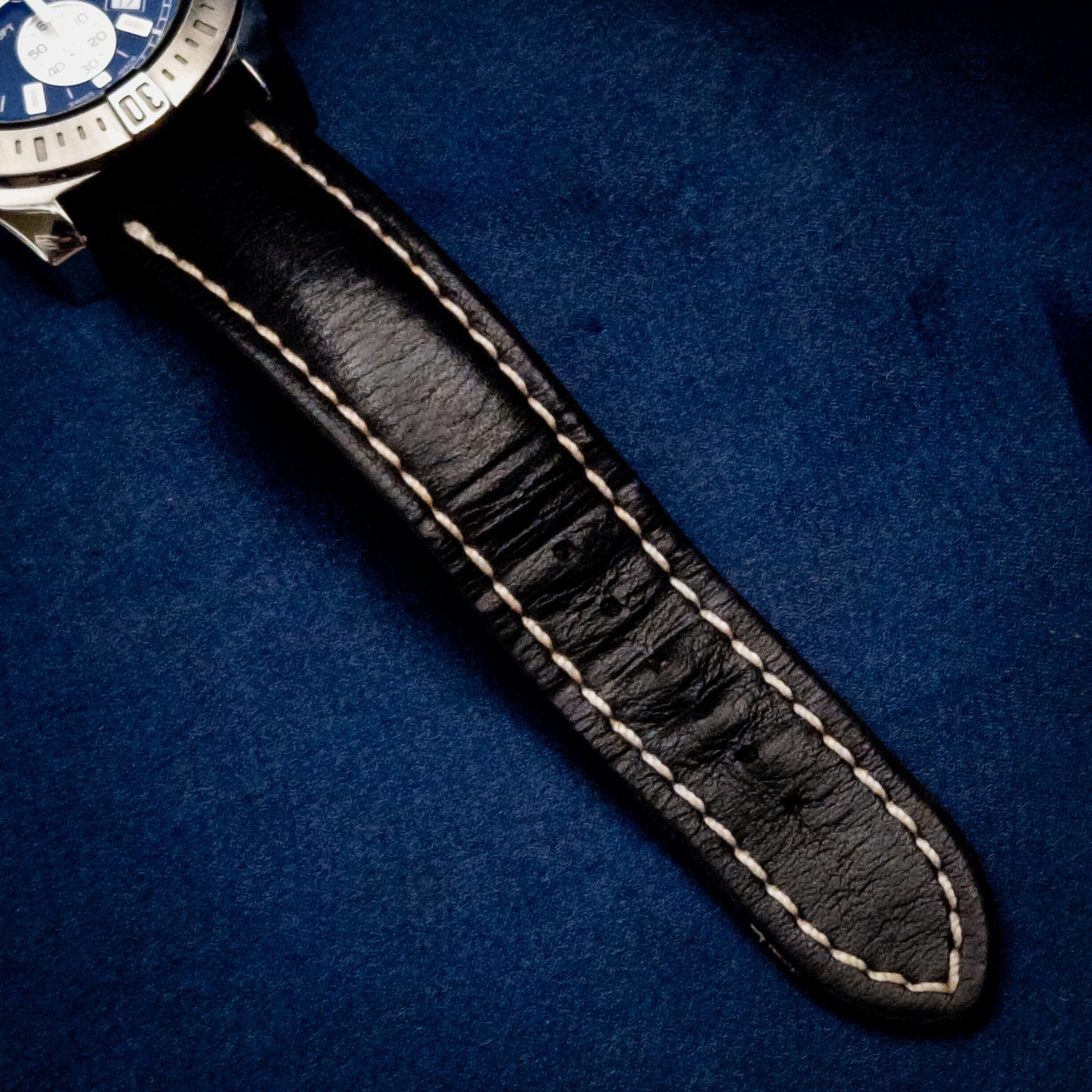 Breitling Colt Chronograph A73388 – 44mm Black Dial, Steel on Black Leather B&P + 2 Extra Straps - Image 11