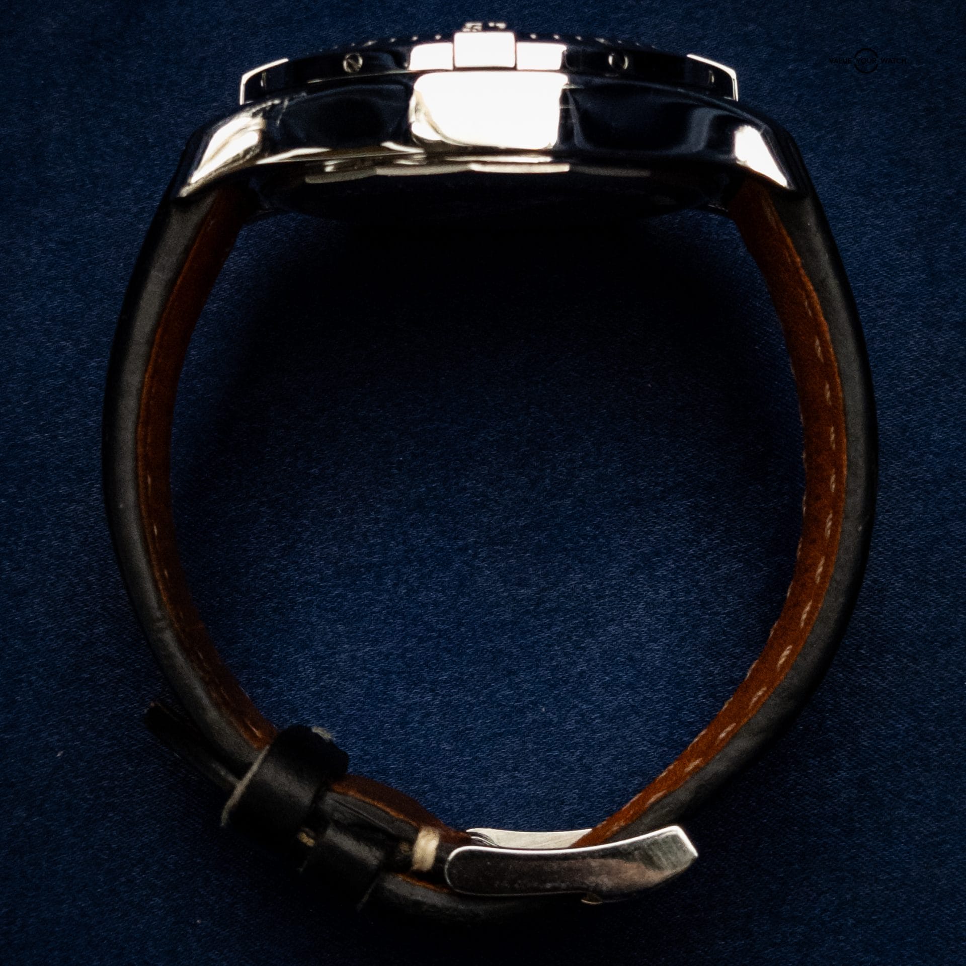 Breitling Colt Chronograph A73388 – 44mm Black Dial, Steel on Black Leather B&P + 2 Extra Straps - Image 7