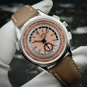 Patek Philippe World Time Chronograph Flyback 5935A-001 Salmon Steel Complete