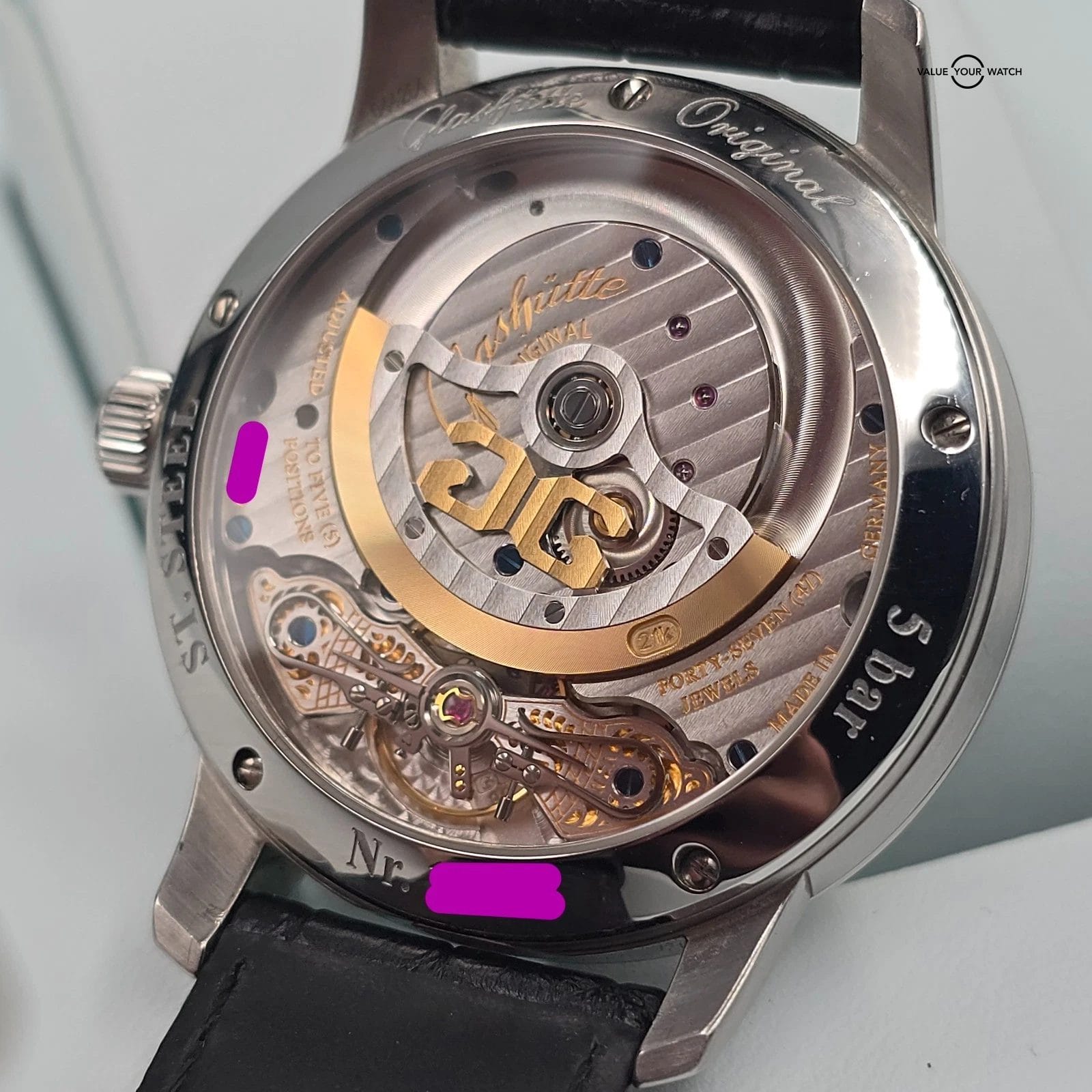 Glashutte Original PanomaticLunar moonphase in 40mm steel, box and papers! - Image 8