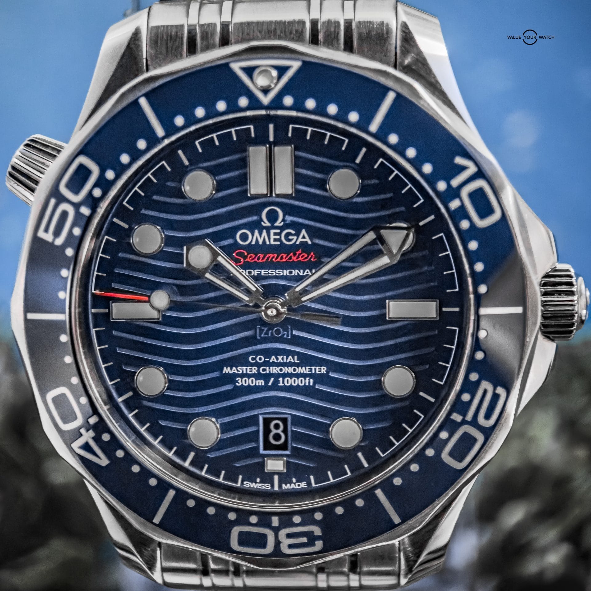2025 OMEGA Seamaster Diver 300M 42mm w/ Blue Wave Dial, Steel Bracelet ref:210.30.42.20.03.001 - Image 3