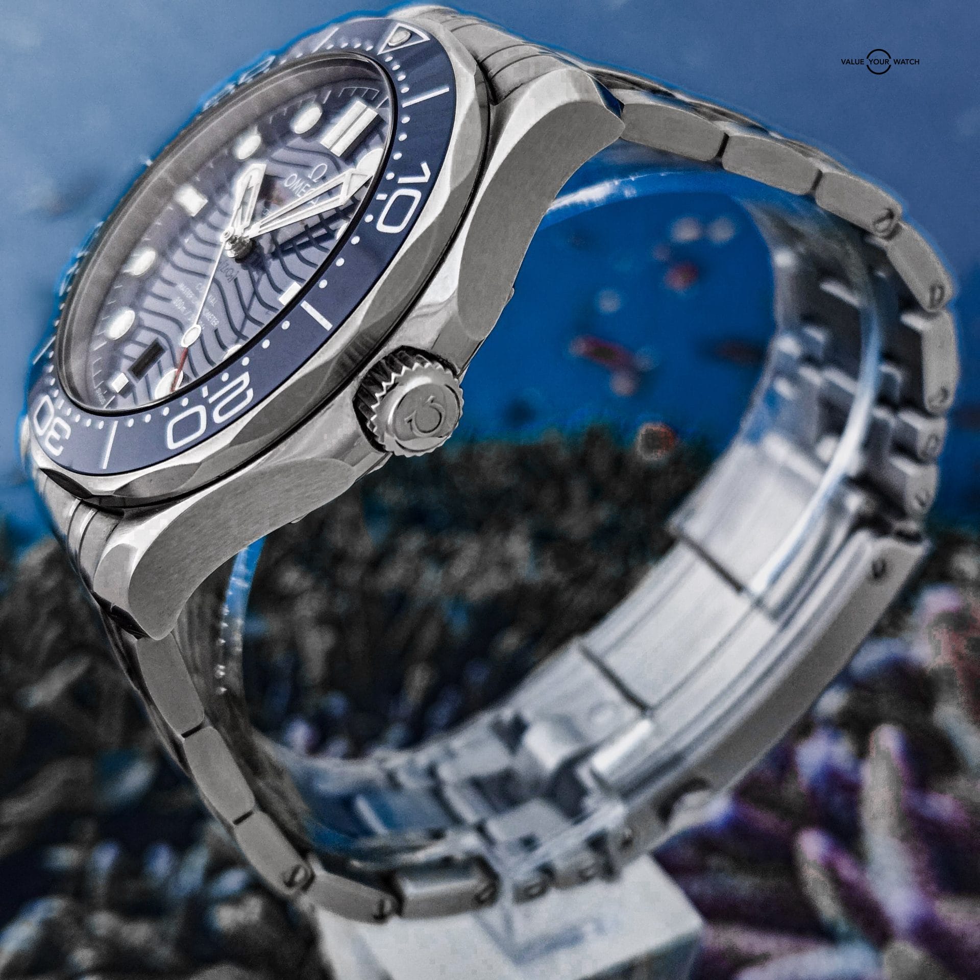 2025 OMEGA Seamaster Diver 300M 42mm w/ Blue Wave Dial, Steel Bracelet ref:210.30.42.20.03.001 - Image 2