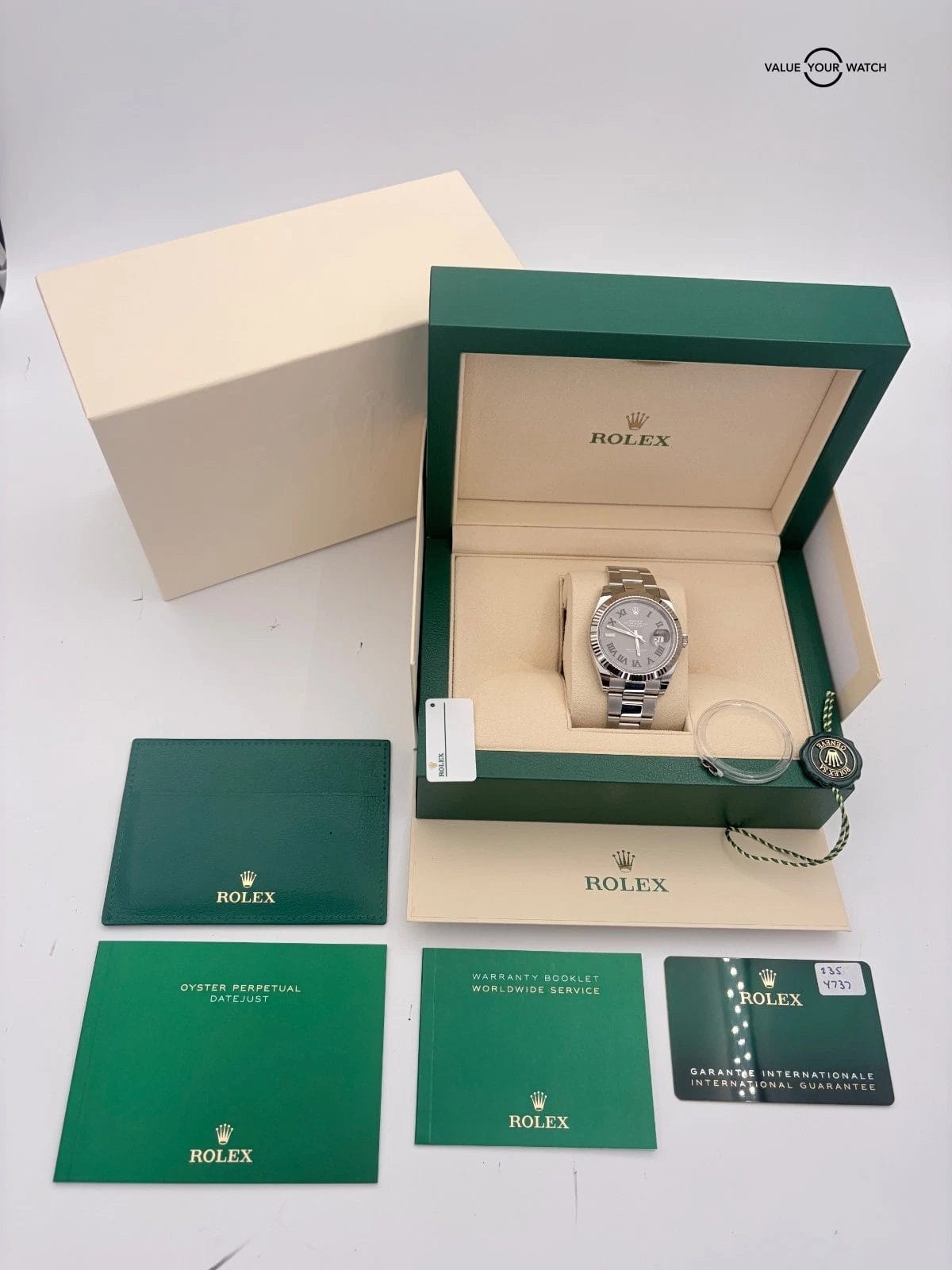 2022 Rolex Datejust 41mm Wimbledon 126334 Stainless Steel BOX/PAPERS! - Image 3