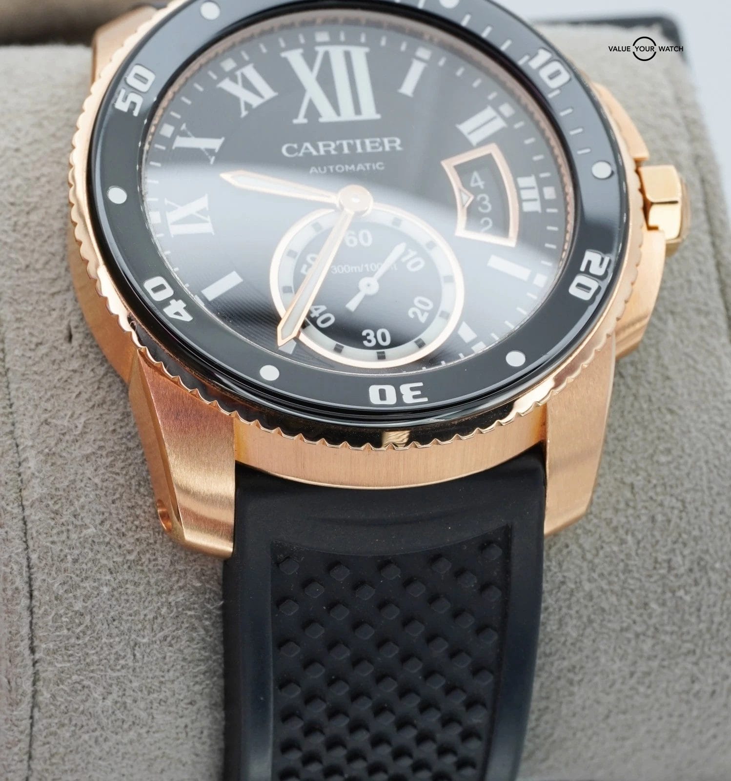 Cartier Calibre de Cartier Diver 42mm 18K Rose Gold W7100052 Automatic! - Image 12