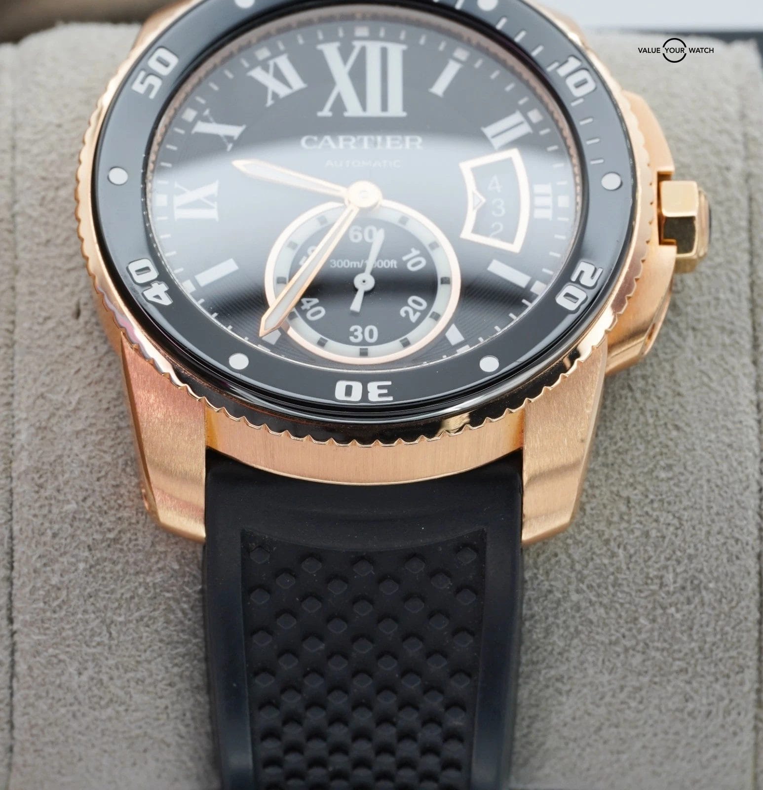 Cartier Calibre de Cartier Diver 42mm 18K Rose Gold W7100052 Automatic! - Image 13