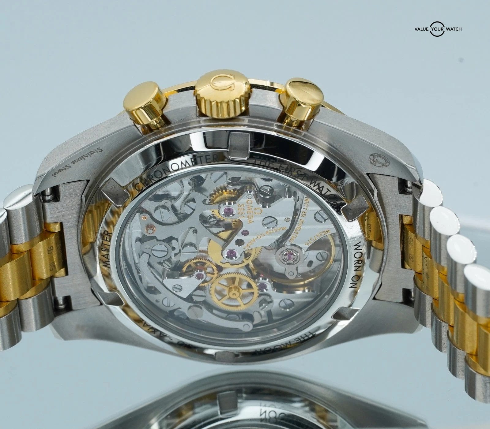 Omega Speedmaster Professional 18K Yellow Gold SS 310.20.42.50.02.001 BOX/CARDS! - Image 10